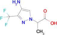 2-(4-Amino-3-(trifluoromethyl)-1h-pyrazol-1-yl)propanoic acid