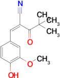 (Z)-2-(4-hydroxy-3-methoxybenzylidene)-4,4-dimethyl-3-oxopentanenitrile