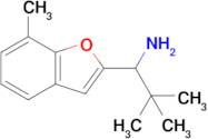 2,2-Dimethyl-1-(7-methylbenzofuran-2-yl)propan-1-amine