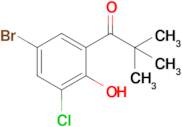 1-(5-Bromo-3-chloro-2-hydroxyphenyl)-2,2-dimethylpropan-1-one