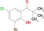 1-(3-Bromo-5-chloro-2-hydroxyphenyl)-2,2-dimethylpropan-1-one