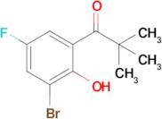 1-(3-Bromo-5-fluoro-2-hydroxyphenyl)-2,2-dimethylpropan-1-one