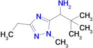 1-(3-Ethyl-1-methyl-1h-1,2,4-triazol-5-yl)-2,2-dimethylpropan-1-amine