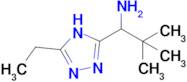 1-(5-ethyl-4H-1,2,4-triazol-3-yl)-2,2-dimethylpropan-1-amine