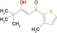 3-hydroxy-4,4-dimethyl-1-(3-methylthiophen-2-yl)pent-2-en-1-one