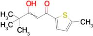 3-hydroxy-4,4-dimethyl-1-(5-methylthiophen-2-yl)pent-2-en-1-one