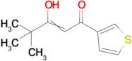 3-hydroxy-4,4-dimethyl-1-(thiophen-3-yl)pent-2-en-1-one