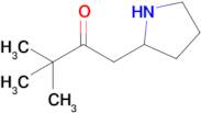 3,3-Dimethyl-1-(pyrrolidin-2-yl)butan-2-one