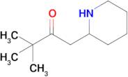 3,3-Dimethyl-1-(piperidin-2-yl)butan-2-one