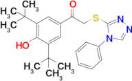 1-(3,5-Di-tert-butyl-4-hydroxyphenyl)-2-((4-phenyl-4h-1,2,4-triazol-3-yl)thio)ethan-1-one