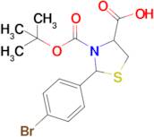 2-(4-Bromophenyl)-3-(tert-butoxycarbonyl)thiazolidine-4-carboxylic acid