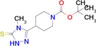 tert-butyl 4-(4-methyl-5-sulfanylidene-4,5-dihydro-1H-1,2,4-triazol-3-yl)piperidine-1-carboxylate