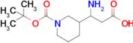 3-Amino-3-(1-(tert-butoxycarbonyl)piperidin-3-yl)propanoic acid