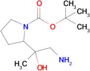 Tert-butyl 2-(1-amino-2-hydroxypropan-2-yl)pyrrolidine-1-carboxylate