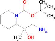 Tert-butyl 2-(1-amino-2-hydroxypropan-2-yl)piperidine-1-carboxylate