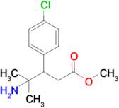 Methyl 4-amino-3-(4-chlorophenyl)-4-methylpentanoate