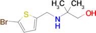 2-(((5-Bromothiophen-2-yl)methyl)amino)-2-methylpropan-1-ol