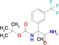 Tert-butyl (1-amino-1-oxo-2-(3-(trifluoromethyl)phenyl)propan-2-yl)carbamate