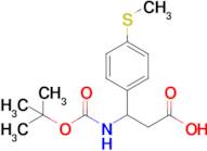 3-((Tert-butoxycarbonyl)amino)-3-(4-(methylthio)phenyl)propanoic acid