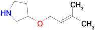 3-((3-Methylbut-2-en-1-yl)oxy)pyrrolidine