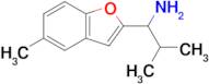 2-Methyl-1-(5-methylbenzofuran-2-yl)propan-1-amine