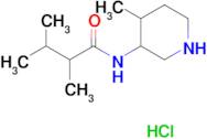 2,3-Dimethyl-N-(4-methylpiperidin-3-yl)butanamide hydrochloride