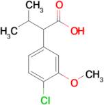 2-(4-Chloro-3-methoxyphenyl)-3-methylbutanoic acid