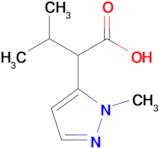 3-Methyl-2-(1-methyl-1h-pyrazol-5-yl)butanoic acid