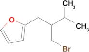 2-(2-(Bromomethyl)-3-methylbutyl)furan