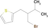 2-(2-(Bromomethyl)-3-methylbutyl)thiophene