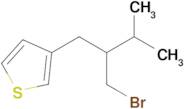 3-(2-(Bromomethyl)-3-methylbutyl)thiophene