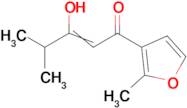 3-hydroxy-4-methyl-1-(2-methylfuran-3-yl)pent-2-en-1-one