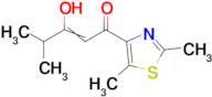 1-(2,5-dimethyl-1,3-thiazol-4-yl)-3-hydroxy-4-methylpent-2-en-1-one