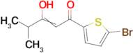 1-(5-bromothiophen-2-yl)-3-hydroxy-4-methylpent-2-en-1-one