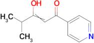 3-hydroxy-4-methyl-1-(pyridin-4-yl)pent-2-en-1-one