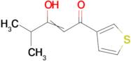 3-hydroxy-4-methyl-1-(thiophen-3-yl)pent-2-en-1-one