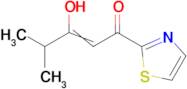 3-hydroxy-4-methyl-1-(1,3-thiazol-2-yl)pent-2-en-1-one