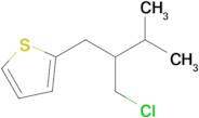 2-(2-(Chloromethyl)-3-methylbutyl)thiophene