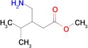 Methyl 3-(aminomethyl)-4-methylpentanoate