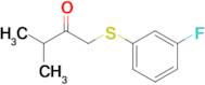 1-((3-Fluorophenyl)thio)-3-methylbutan-2-one