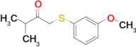 1-((3-Methoxyphenyl)thio)-3-methylbutan-2-one