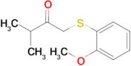 1-((2-Methoxyphenyl)thio)-3-methylbutan-2-one