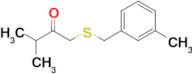 3-Methyl-1-((3-methylbenzyl)thio)butan-2-one