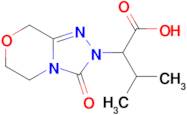 3-Methyl-2-(3-oxo-5,6-dihydro-3h-[1,2,4]triazolo[3,4-c][1,4]oxazin-2(8h)-yl)butanoic acid