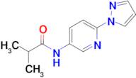 n-(6-(1h-Pyrazol-1-yl)pyridin-3-yl)isobutyramide