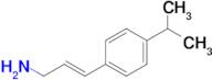 (E)-3-(4-Isopropylphenyl)prop-2-en-1-amine