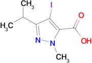 4-Iodo-3-isopropyl-1-methyl-1h-pyrazole-5-carboxylic acid