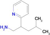 4-Methyl-2-(pyridin-2-yl)pentan-1-amine