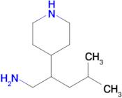 4-Methyl-2-(piperidin-4-yl)pentan-1-amine