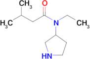 n-Ethyl-3-methyl-N-(pyrrolidin-3-yl)butanamide